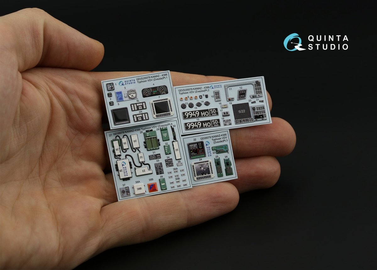 Quinta Studio QD35079 K-4386 Typhoon VDV 3D-Printed &amp;amp; colored Interior on decal paper (Zvezda) 1/35 – image 10