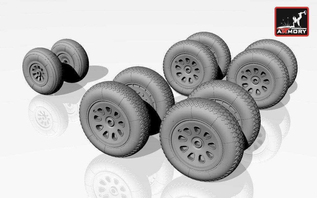 Armory Models AW72019 Antonov An-10 Cat / An-12 Cub wheels 1/72 – image 3