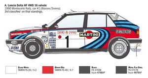 Italeri 4709 Lancia Delta HF integrale 16v 1/12 – obrázek 3