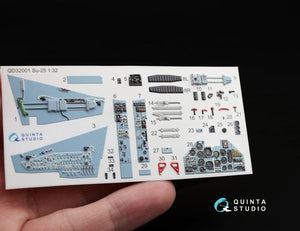 Quinta Studio QD32001 Su-25 3D-Printed &amp;amp; colored Interior on decal paper (for Trumpeter kit) 1/32 – Bild 3