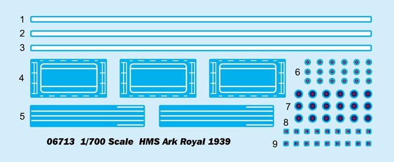 Trumpeter 06713 HMS Ark Royal 1939 1/700 – image 3