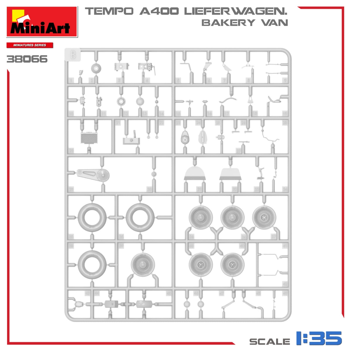 MiniArt 38066 TEMPO A400 LIEFERWAGEN. BAKERY VAN 1/35 – image 10