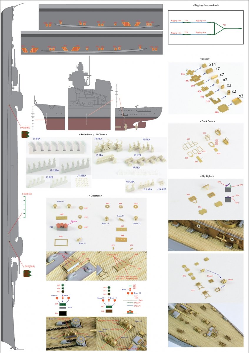 Pontos 35022F1 BISMARCK 1941 Detail Up Set 1/350 – image 5