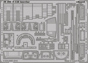 Intérieur du F-15E Eduard 49492 SA 1/48 Academy