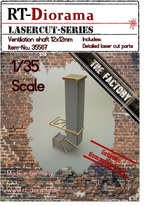 RT-Diorama 35567 Ventilation shaft 12x12mm 1/35