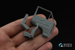 Quinta Studio QD35138 Bundeswehr VW T3 Family 3D-Printed &amp;amp; colored Interior on decal paper (Takom) 1/35 – immagine 10
