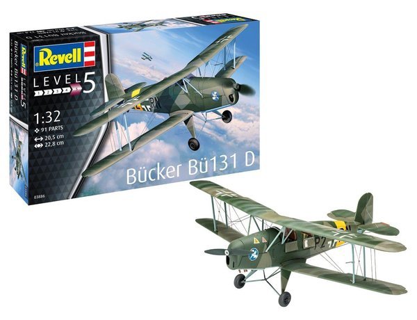 Revell 03886 Bucker Bu-131 Jungmann 1/32 – obrázek 2