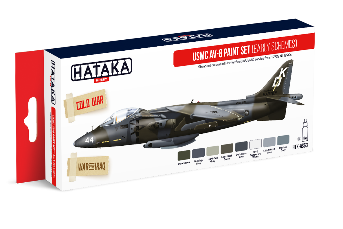 Hataka HTK-AS63 USMC AV-8 paint set (early schemes) (8x17ml) – obrázek 2