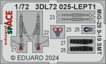 Eduard 3DL72025 MiG-29 9-19 SMT SPACE GREAT WALL HOBBY 1/72 – Bild 3