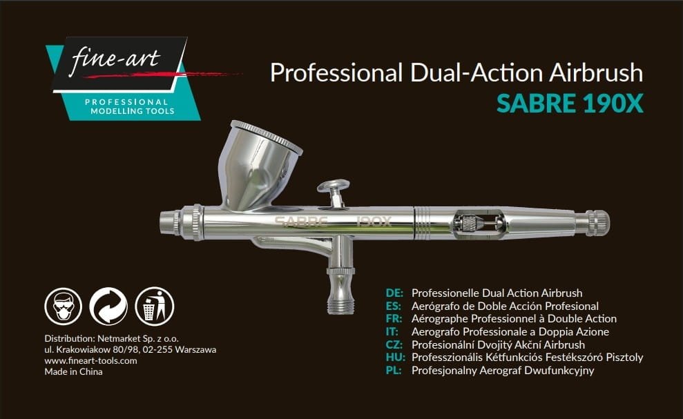 Fine Art FA-190X Airbrush Saber190X 0.3mm – obrázek 2