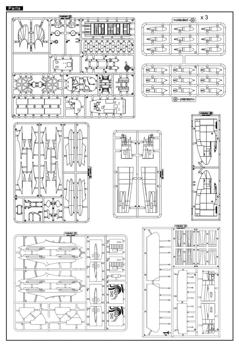 Modelcollect UA72210 B-52G Early Type 1967-1972 in Linebacker II Vietnam war 1/72 – image 9