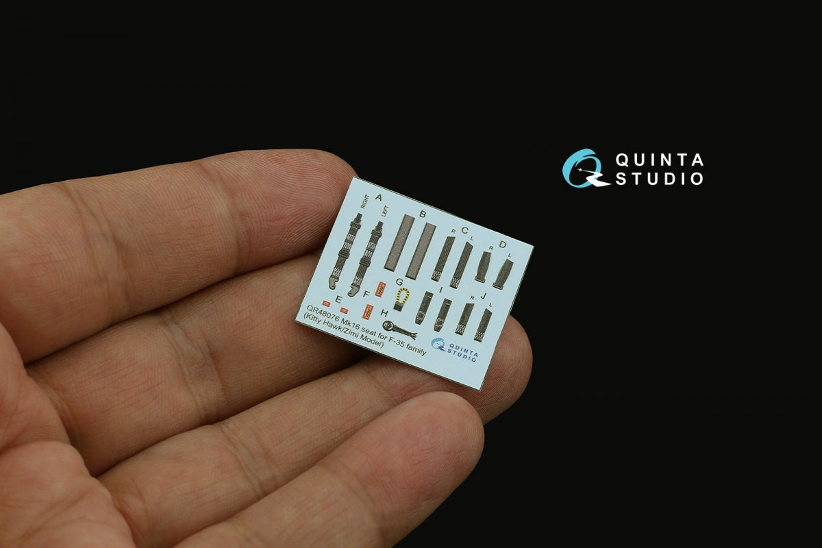 Quinta Studio QD48479 F-35A 3D-Printed &amp;amp; colored Interior on decal paper (Kitty Hawk/Zimi Model) 1/48 – image 8