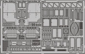 Eduard 36106 Sd. Kfz.7/1 (late) Flak 38 20mm 1/35 Trumpeter – image 2