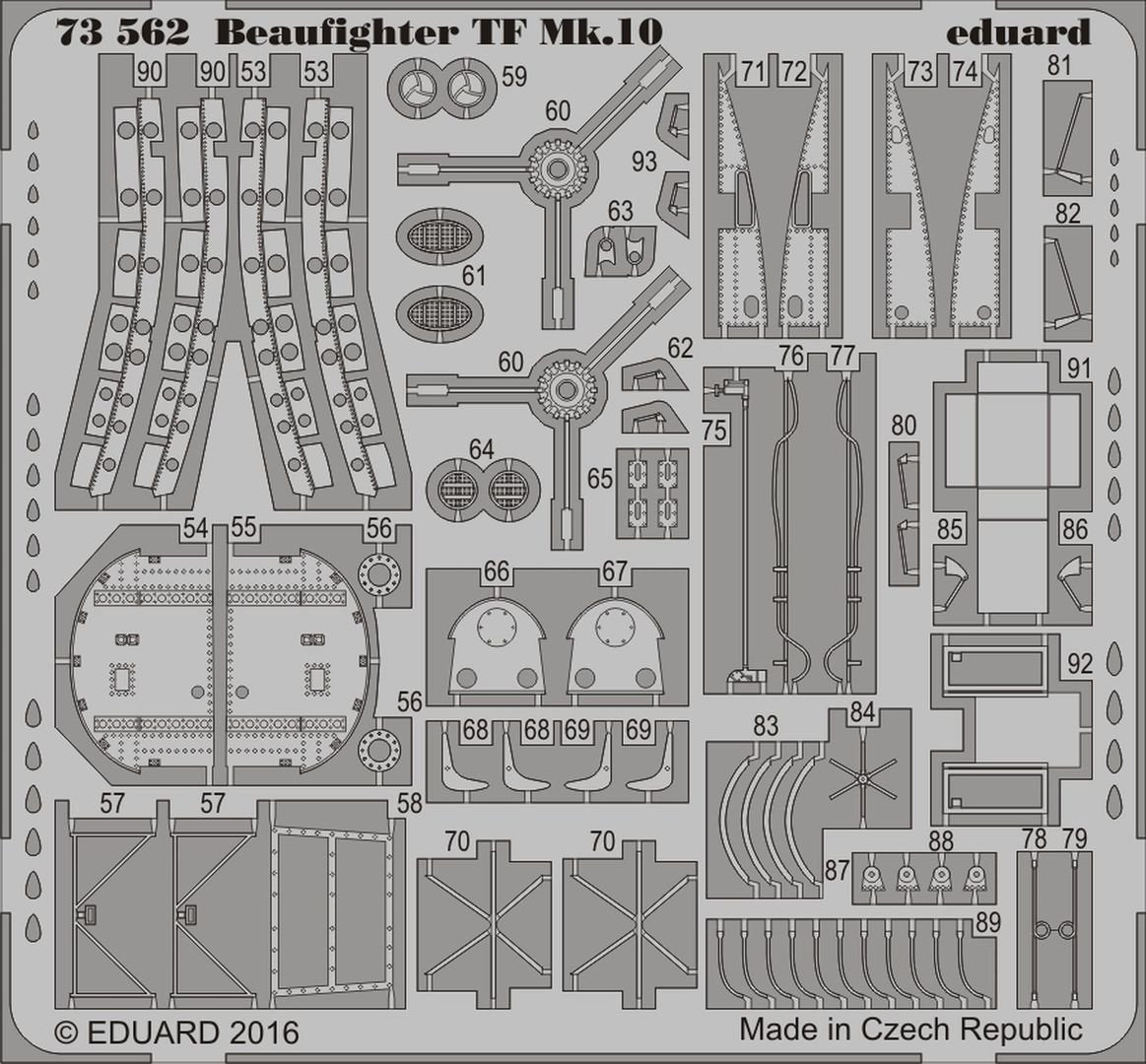 Eduard 73562 Beaufighter TF Mk.10 AIRFIX 1/72 – immagine 2