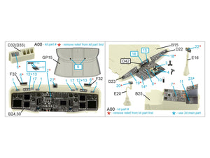 Quinta Studio QDS+35108 MH-60L 3D-Printed &amp;amp; colored Interior on decal paper (Kitty Hawk) (with 3D-printed resin parts) (small version) 1/35 – image 2