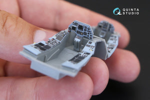 Quinta Studio QD48168 F-16B 3D-Printed &amp;amp; colored Interior on decal paper (for Kinetic kit) 1/48 – image 7