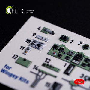 KELIK K48005 A5M2B Claude interior 3D decals for WingsyKits kit 1/48 – image 6