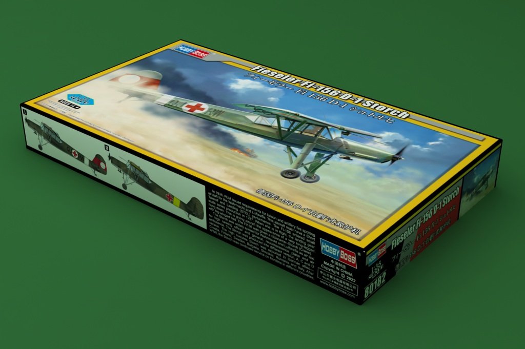 Hobby Boss 80182 German Fi-156 D-1 &amp;quot;White Stork&amp;quot; ambulance 1/35 – immagine 2
