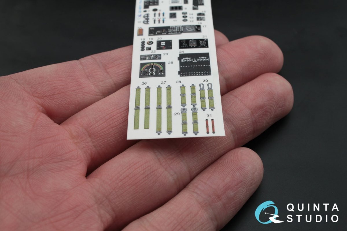 Quinta Studio QD48011 Pe-2 3D-Printed &amp;amp; colored Interior on decal paper (for Zvezda kits) 1/48 – Bild 5