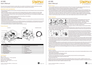 Sparmax AC500 Mini Air Compressor With 3m Hose – imagen 2