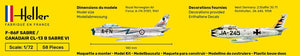 Heller 56277 F-86F SABER / CANADAIR CL-13 B SABER VI - Starter Kit 1/72 – Bild 6