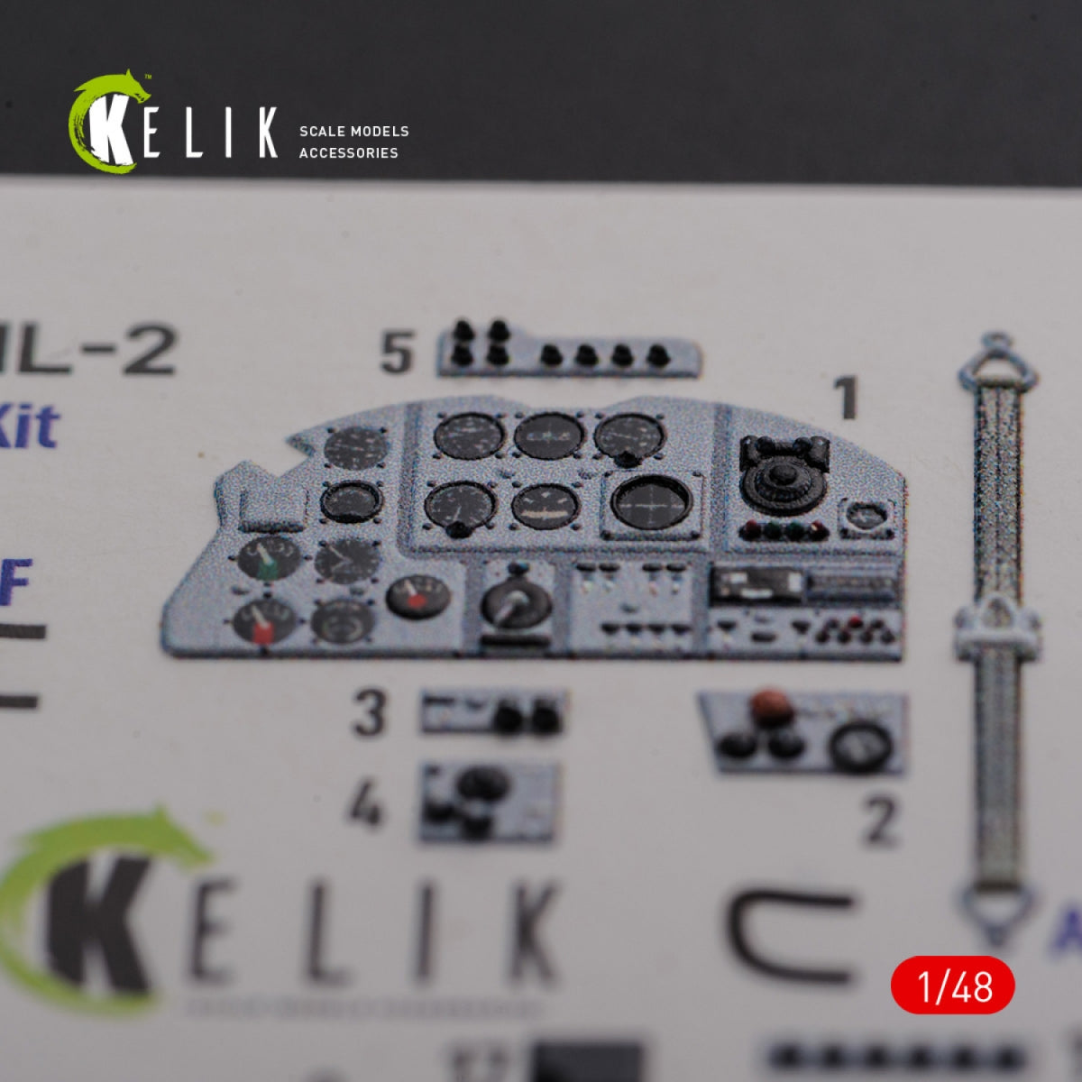 KELIK K48094 IL-2 Shturmovik interior 3D decals for Tamiya kit 1/48 – Bild 2