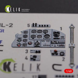 KELIK K48094 IL-2 Shturmovik interior 3D decals for Tamiya kit 1/48 – Bild 2