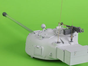 Master GM-35-063 Browning M2HB .50 cal (12,7mm) - karabin maszynowy z mocowaniem czołgowym - okres II w.św. (wczesna kołyska M23 z wczesnym zasobnikiem na amunicję) 1/35 – zdjęcie 19