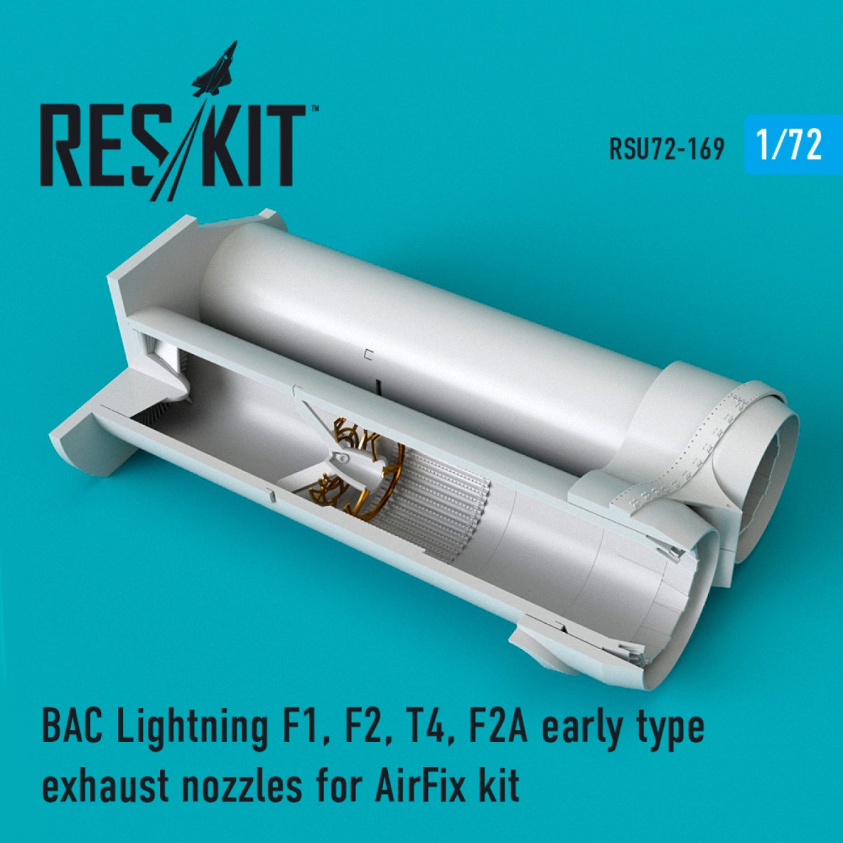 TUYAUX D'ÉCHAPPEMENT RESKIT RSU72-0169 BAC LIGHTNING (F1, F2, T4, F2A) TYPE ANCIEN POUR KIT DE RÉPARATION 1/72