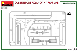 Miniart 36065 COBBLESTONE ROAD WITH TRAM LINE 1/35 – image 5