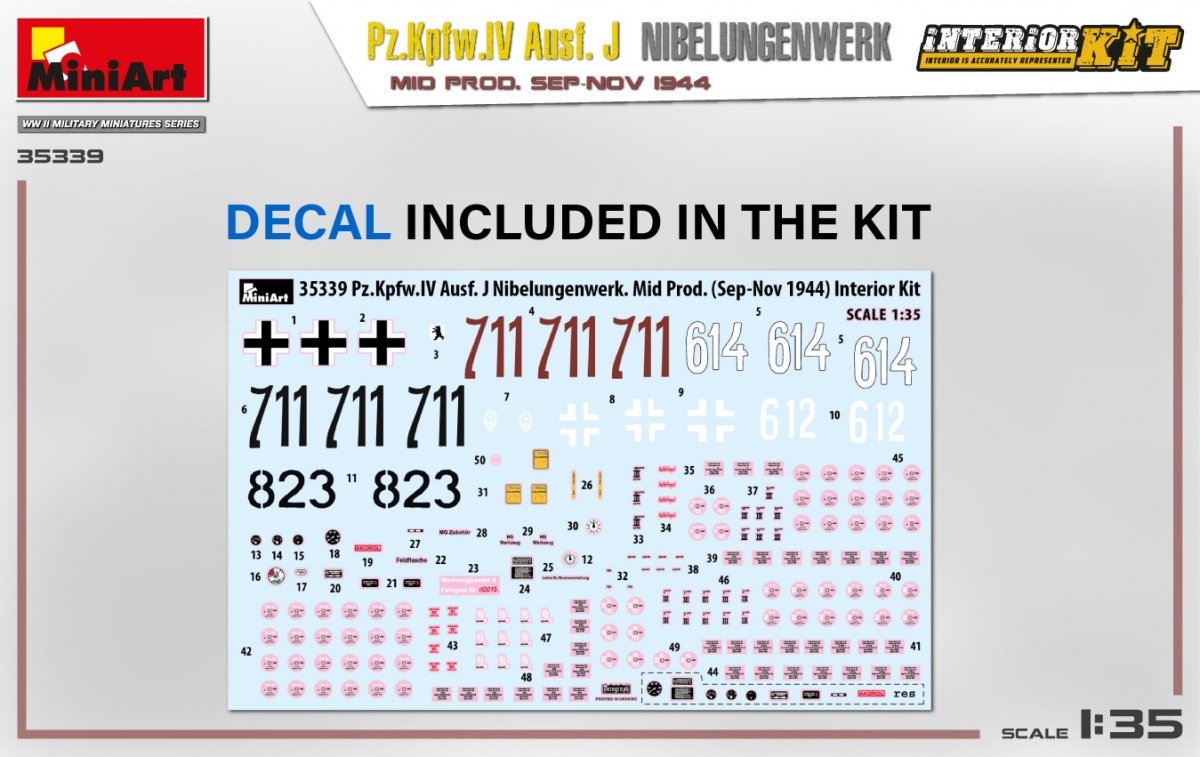 MiniArt 35339 Pz.Kpfw.IV Ausf. J Nibelungenwerk. MID PROD. SEP-NOV 1944 INTERIOR KIT 1/35 – image 3