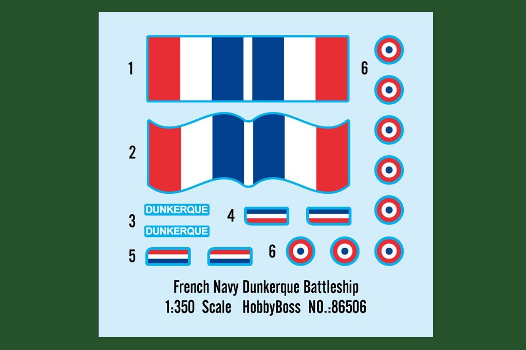Hobby Boss 86506 French Navy Dunkerque Battleship 1/350 – Bild 3