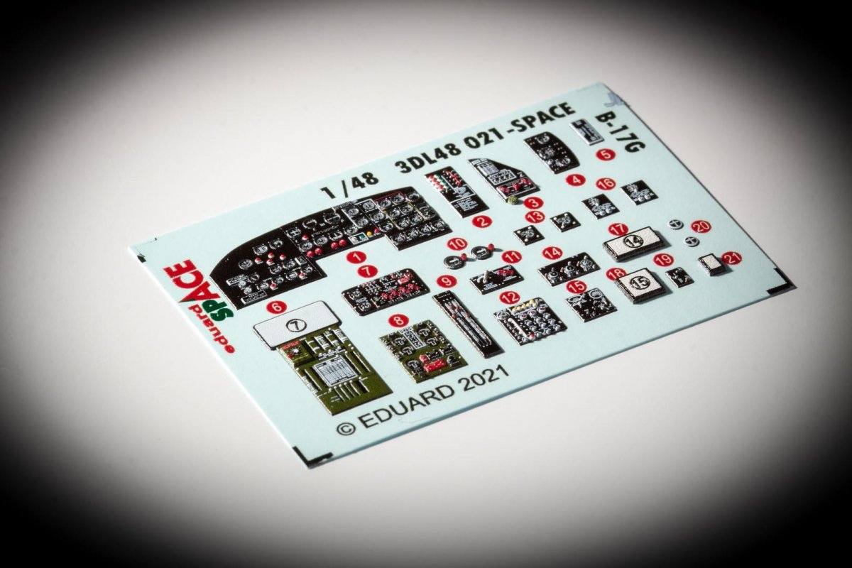 Eduard 3DL48021 B-17G SPACE HKM 1/48 – zdjęcie 3