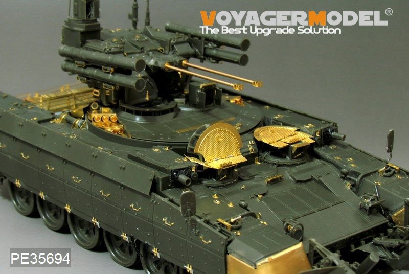 Voyager Model PE35694 Modern Russian &amp;quot;Terminator&amp;quot; Fire Support Combat Vehicle BMPT (Gun barrel ,smoke discharger include) (For MENG TS-010) 1/35 – obrázek 2