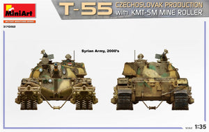 MiniArt 37092 T-55 CZECHOSLOVAK PRODUCTION with KMT-5M MINE ROLLER 1/35 – obrázek 8