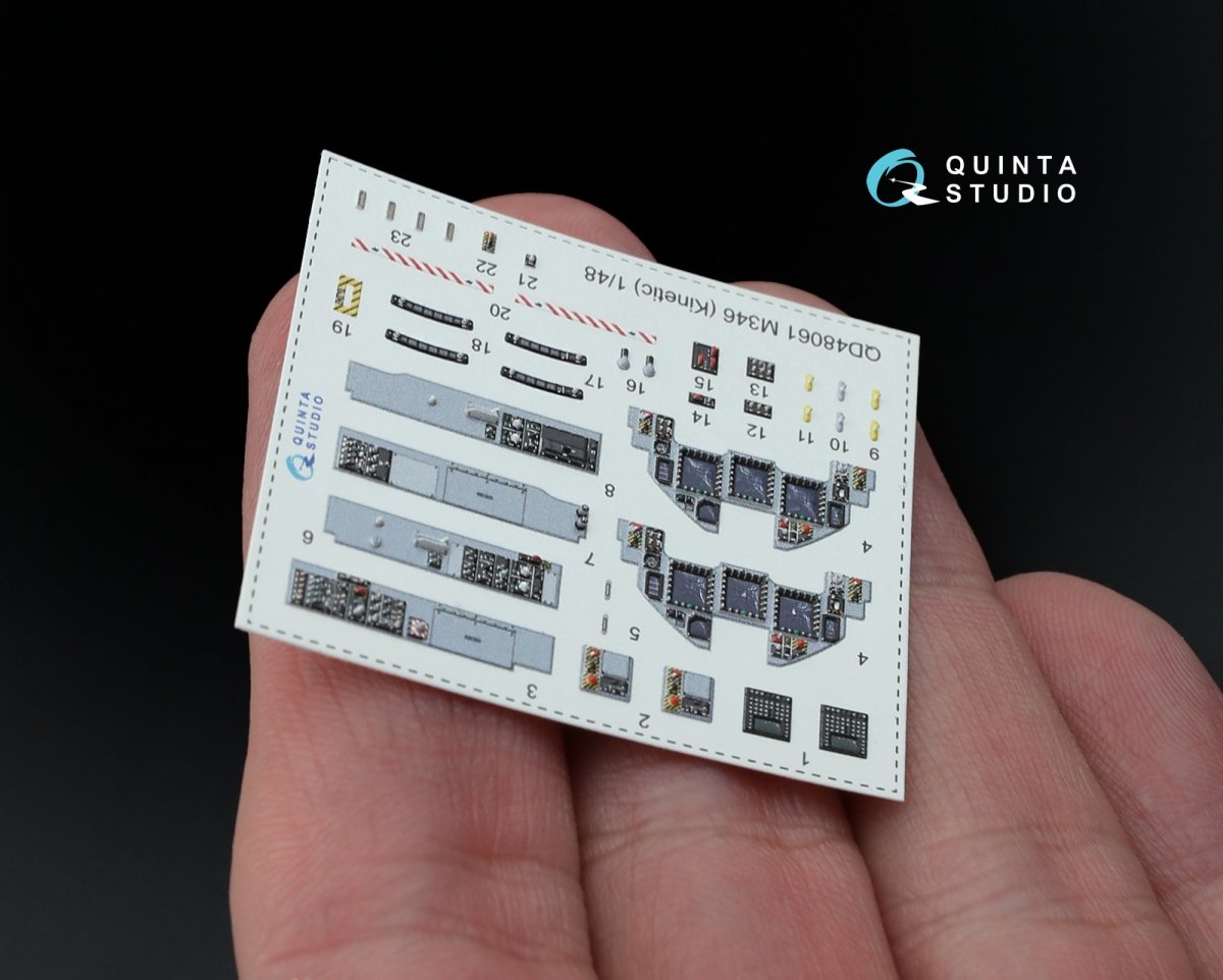 Quinta Studio QD48061 M346 Master 3D-Printed &amp;amp; colored Interior on decal paper (for Kinetic kit) 1/48 – image 4