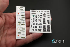 Quinta Studio QD48048 F-14A 3D-Printed &amp;amp; colored Interior on decal paper (for Tamiya kit) 1/48 – Bild 4
