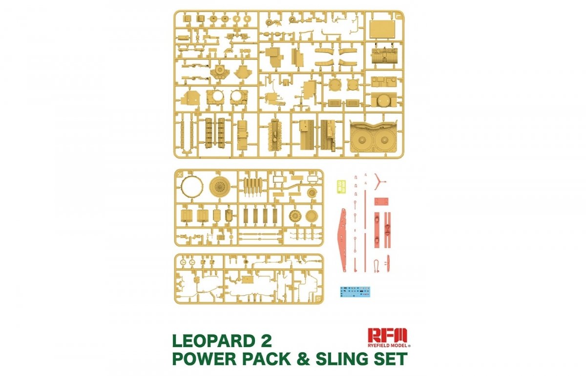 Rye Field Model 2050 Leopard 2 Powerpack &amp;amp; Sling Set 1/35 – image 2