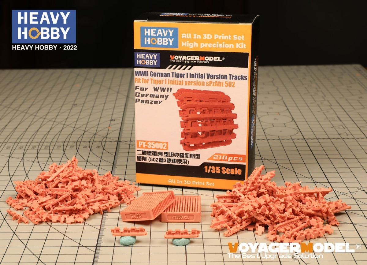 Heavy Hobby PT35002 WWII German Tiger I Initial Version Tracks Fit for Dragon 6252, 6600. RFM 5075, 5078 1/35 – obrázek 2