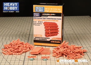 Heavy Hobby PT35002 WWII German Tiger I Initial Version Tracks Fit for Dragon 6252, 6600. RFM 5075, 5078 1/35 – obrázek 2