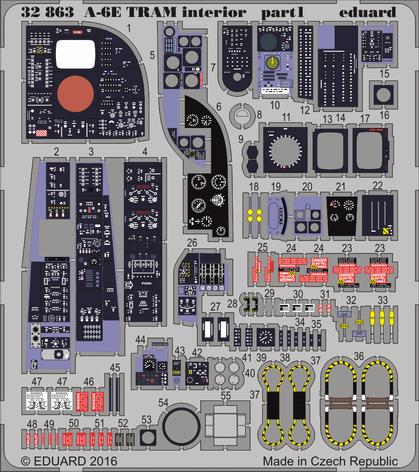 Eduard 32863 A-6E TRAM interior TRUMPETER 1/32
