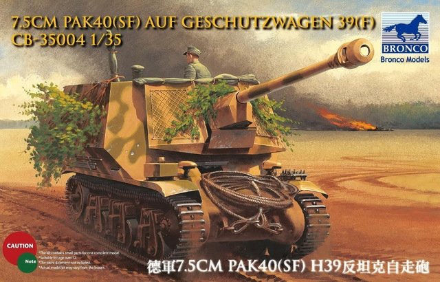 Bronco CB35004 7.5cm PaK40(SF) auf Geschutzwagen 39(f) Marder I