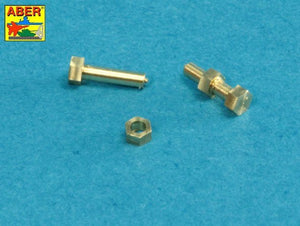 Aber 16110 Turned imitation of Hexagonal bolts &amp;amp;amp;amp;amp;amp; nuts 1.6 x 4.0 mm x 15 pcs. And 1.6mm nuts x 10 pcs. (1/16) – immagine 5