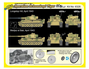 Dragon 6328 WWII German Pz.Kpfw.VI Tiger I Early Production 501 abt Operation Ochsenkopf 1/35 – obrázek 2