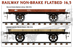 MiniArt 39004 RAILWAY NON-BRAKE FLATBED 16.5 t 1/35 – image 7