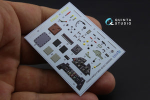 Quinta Studio QD32053 Bf 109E-4 3D-Printed &amp;amp; colored Interior on decal paper (for Cyber-hobby/Dragon kit) 1/32 – Bild 4