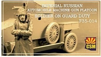 Copper State Models F35-014 Soldat de section de mitrailleuse automobile russe impériale en service de garde 1/35 