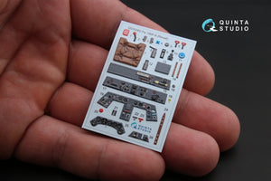 Quinta Studio QD32062 Fw 190F-8 3D-Printed &amp;amp; colored Interior on decal paper (for Revell kit) 1/32 – image 3