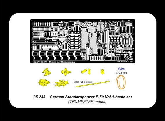 Aber 35233 German Standardpanzer E-50 - vol. 1 - basic set 1/35 – obrázek 4