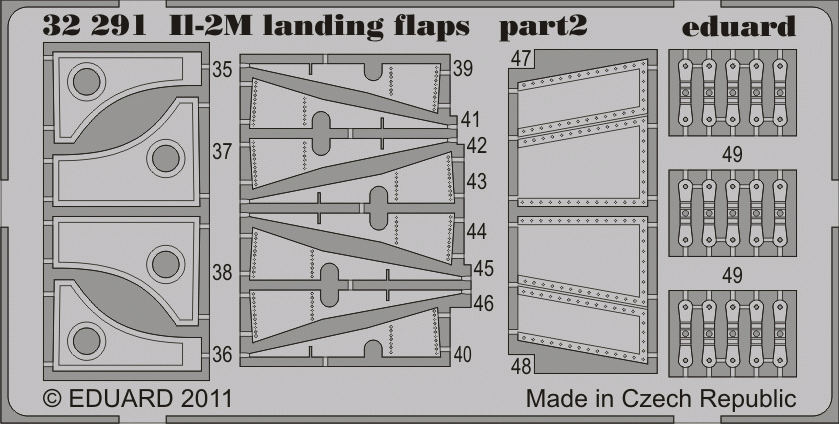 Eduard 32291 Il-2m landing flaps HOBBY BOSS 1/32 – image 2